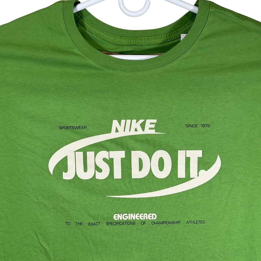 Nike Mens Just Do It Sportswear Graphic T-Shirt Green Size 3XL Brand New
